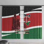Kenya Madaraka Day Window Curtain Jomo Kenyatta With Map