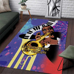 Satchmofest What a Wonderful World Area Rug King Of Jazz SummerFest - African Pride