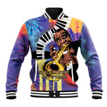 Satchmofest What a Wonderful World Baseball Jacket King Of Jazz SummerFest - African Pride