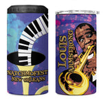 Satchmofest What a Wonderful World 4 in 1 Can Cooler Tumbler King Of Jazz SummerFest - African Pride