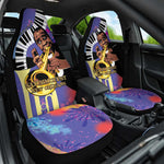 Satchmofest What a Wonderful World Car Seat Cover King Of Jazz SummerFest - African Pride