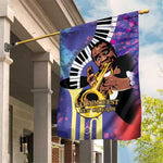 Satchmofest What a Wonderful World Garden Flag King Of Jazz SummerFest - African Pride