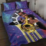 Satchmofest What a Wonderful World Quilt Bed Set King Of Jazz SummerFest - African Pride