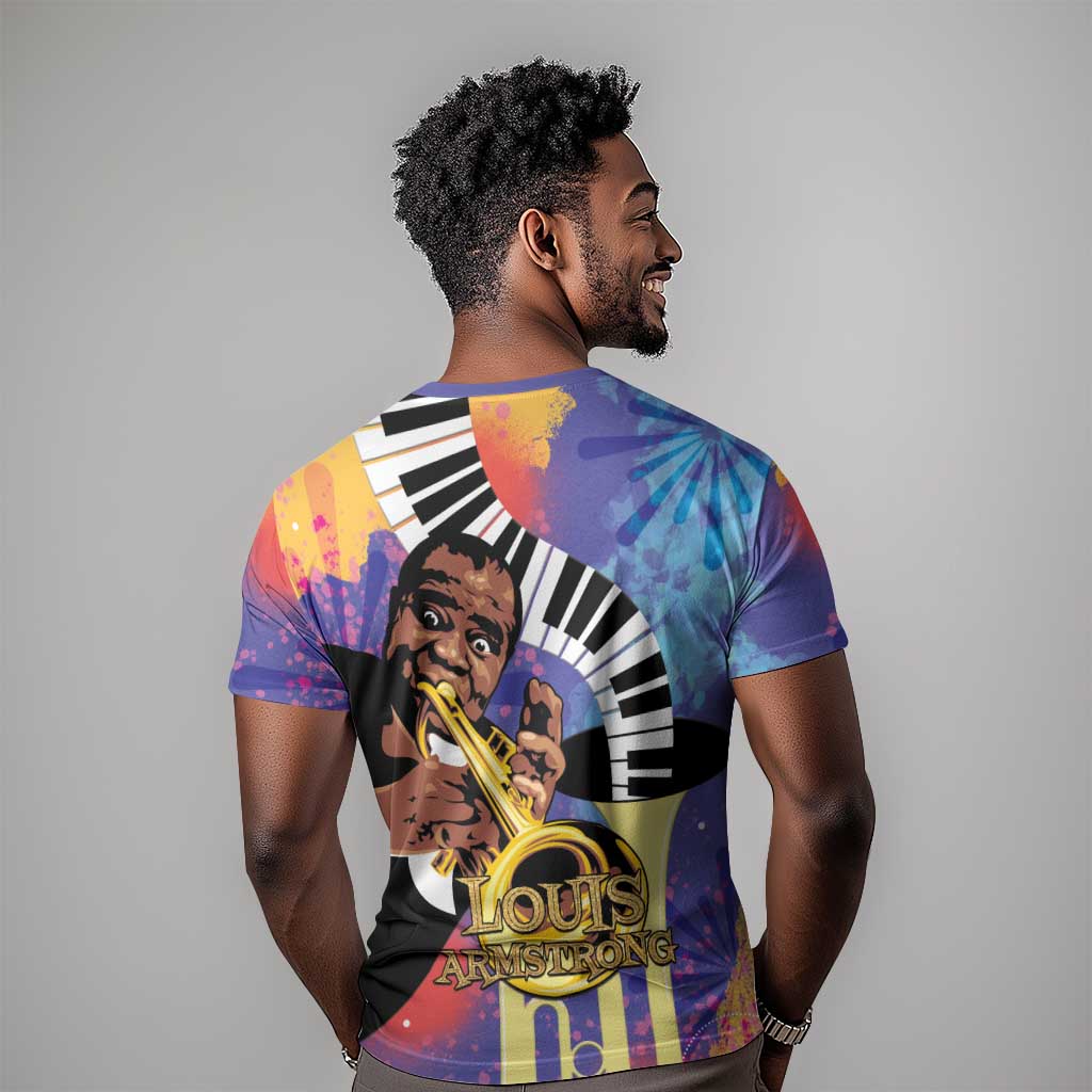 Satchmofest What a Wonderful World T shirt King Of Jazz SummerFest - African Pride