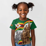 Happy Heroes Day Zimbabwe Kid T shirt Unity Freedom Work - African Pride