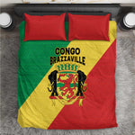 Republique du Congo Bedding Set Coat Of Arms African Pattern - African Pride