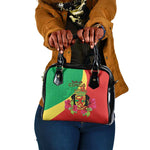 Personalized Congo-Brazzaville National Day Shoulder Handbag Coat Of Arms With Map - African Pride