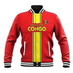 Custom Republique du Congo Football Baseball Jacket Go Ba Diabulu ya Mbwaki Red Color - African Pride
