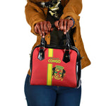 Republique du Congo Football Shoulder Handbag Go Ba Diabulu ya Mbwaki Red Color - African Pride