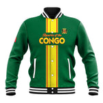 Custom Republique du Congo Football Baseball Jacket Go Ba Diabulu ya Mbwaki Green Color - African Pride