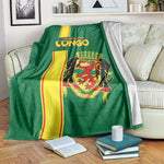 Republique du Congo Football Blanket Go Ba Diabulu ya Mbwaki Green Color - African Pride