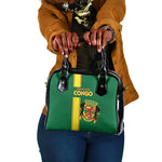 Republique du Congo Football Shoulder Handbag Go Ba Diabulu ya Mbwaki Green Color - African Pride