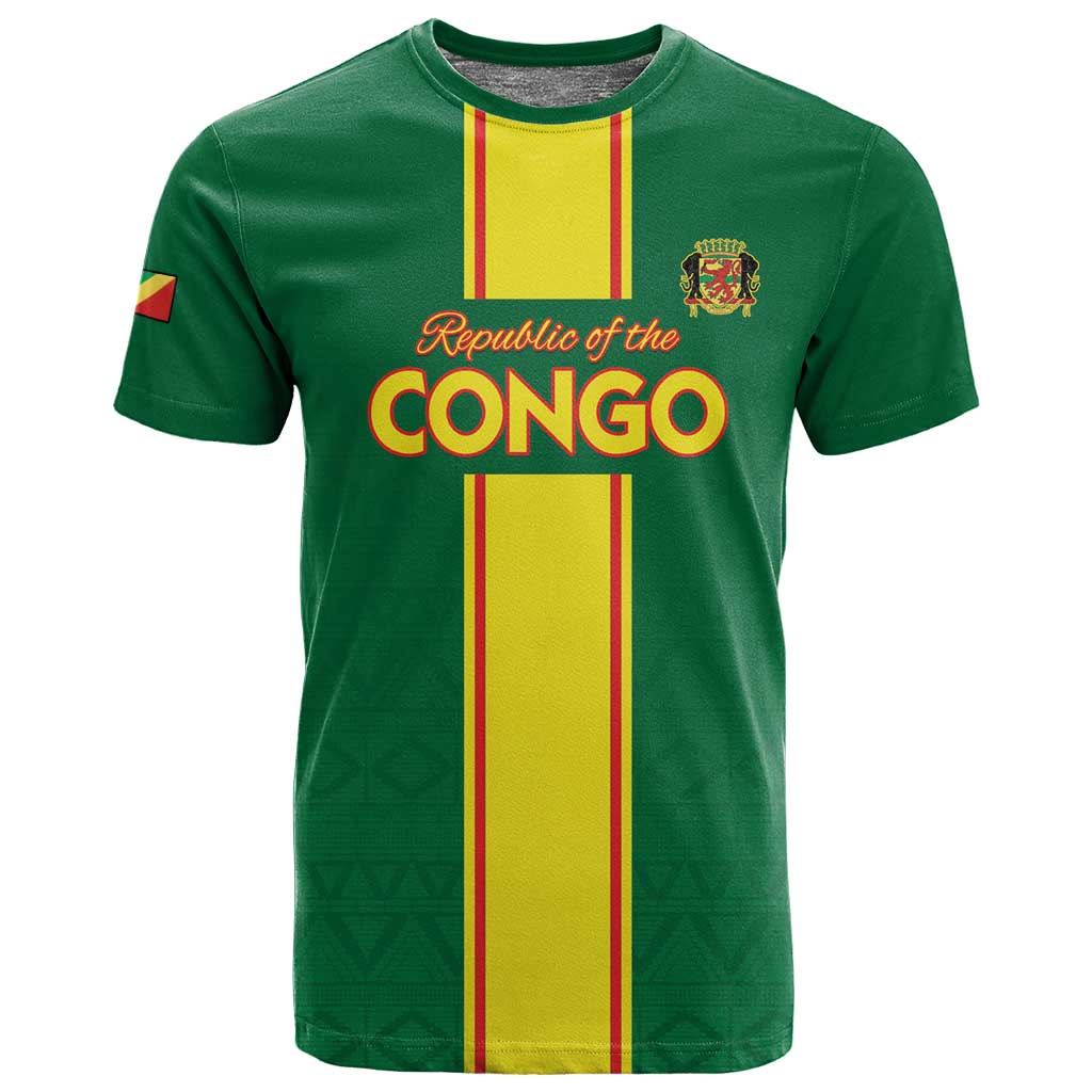 Custom Republique du Congo Football T shirt Go Ba Diabulu ya Mbwaki Green Color - African Pride