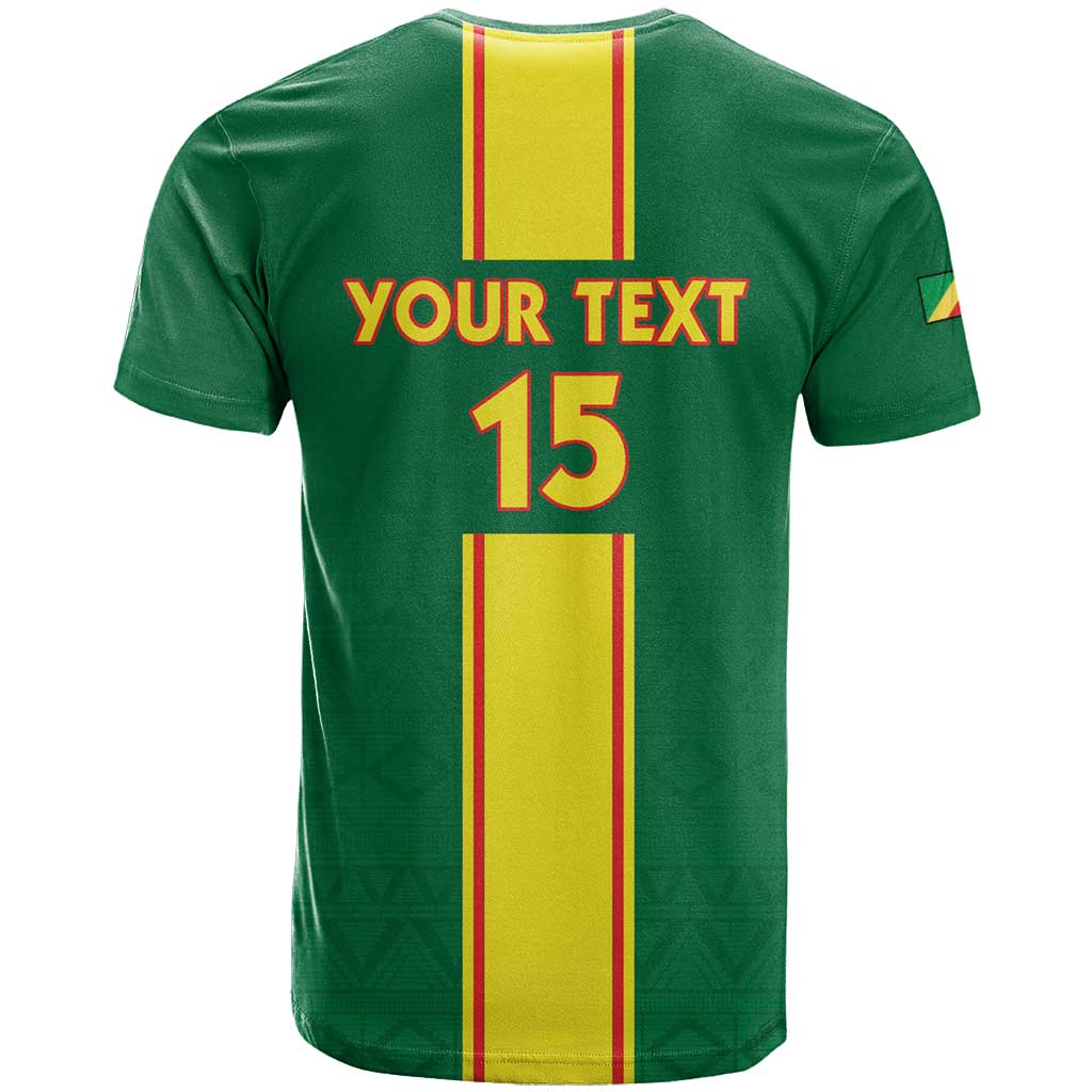 Custom Republique du Congo Football T shirt Go Ba Diabulu ya Mbwaki Green Color - African Pride