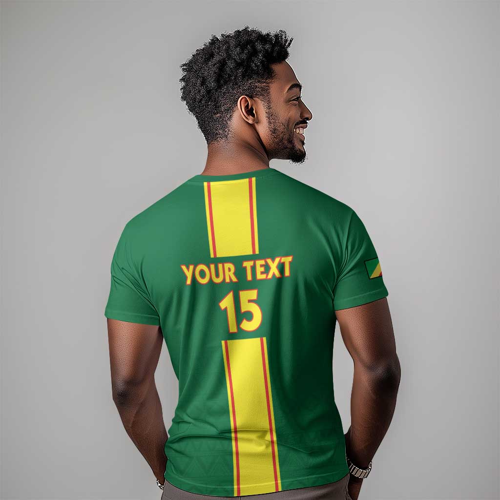 Custom Republique du Congo Football T shirt Go Ba Diabulu ya Mbwaki Green Color - African Pride