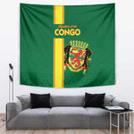 Republique du Congo Football Tapestry Go Ba Diabulu ya Mbwaki Green Color - African Pride