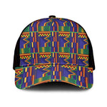 African Fathia Fata Nkrumah Kente Pattern Baseball Net Cap - African Pride