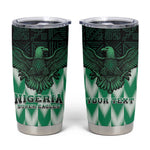Custom Nigeria Football Tumbler Cup African Pattern