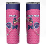 Custom Afro South Africa Cricket Skinny Tumbler Go Paarl