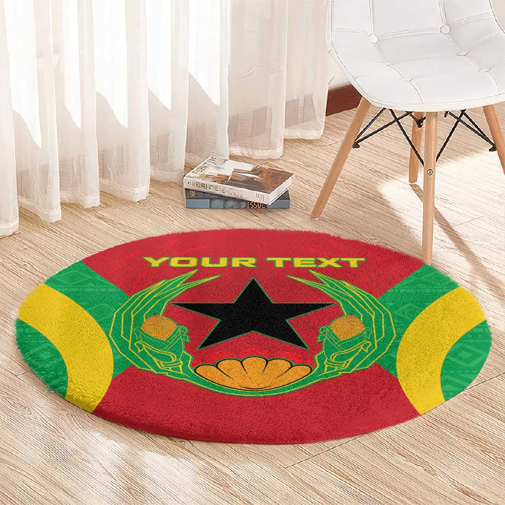 Personalised Afro Cape Verde (1975-1992) Round Carpet Mix African Pattern