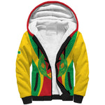 Personalised Afro Cape Verde (1975-1992) Sherpa Hoodie Mix African Pattern