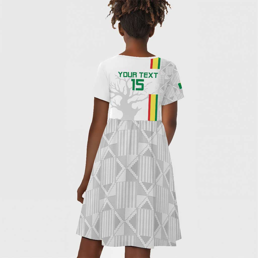 Custom Senegal Football Kid Short Sleeve Dress We Are Champions