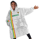 Custom Senegal Football Kid Wearable Blanket Hoodie We Are Champions