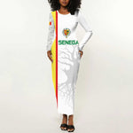 Custom Senegal Football Long Sleeve Bodycon Dress We Are Champions LT15