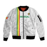 Custom Senegal Football Sleeve Zip Bomber Jacket We Are Champions