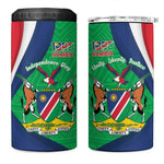 Personalised Namibia 4 in 1 Can Cooler Tumbler 35th Anniversary Independence Day