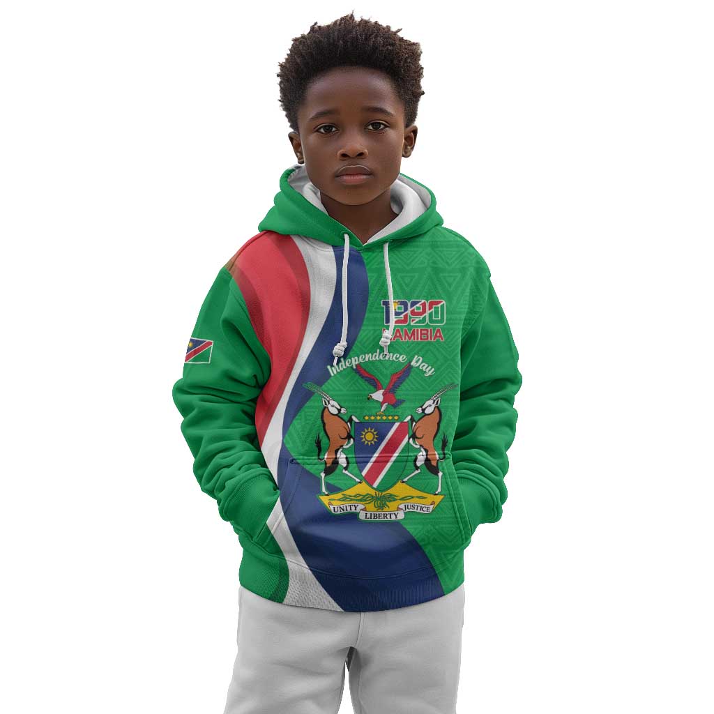 Personalised Namibia Kid Hoodie 35th Anniversary Independence Day