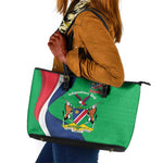 Personalised Namibia Leather Tote Bag 35th Anniversary Independence Day