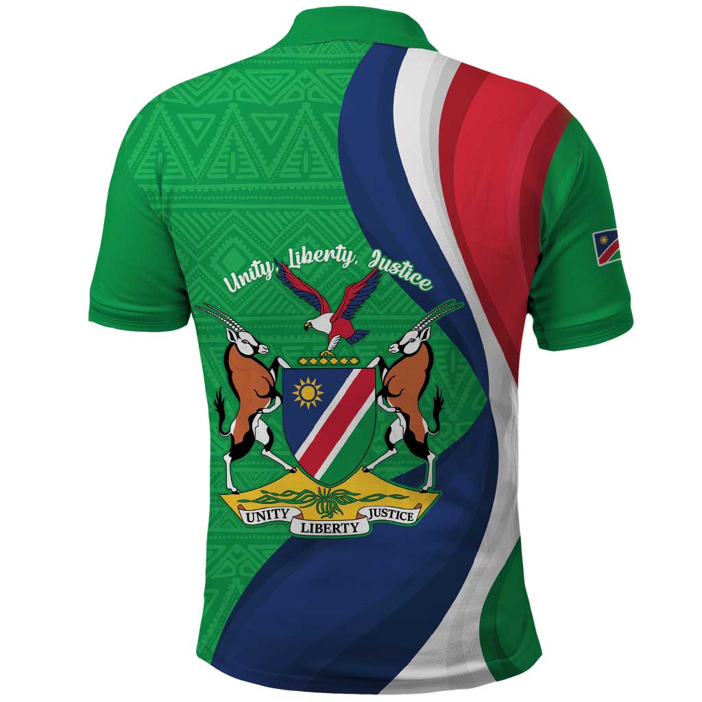 Personalised Namibia Polo Shirt 35th Anniversary Independence Day