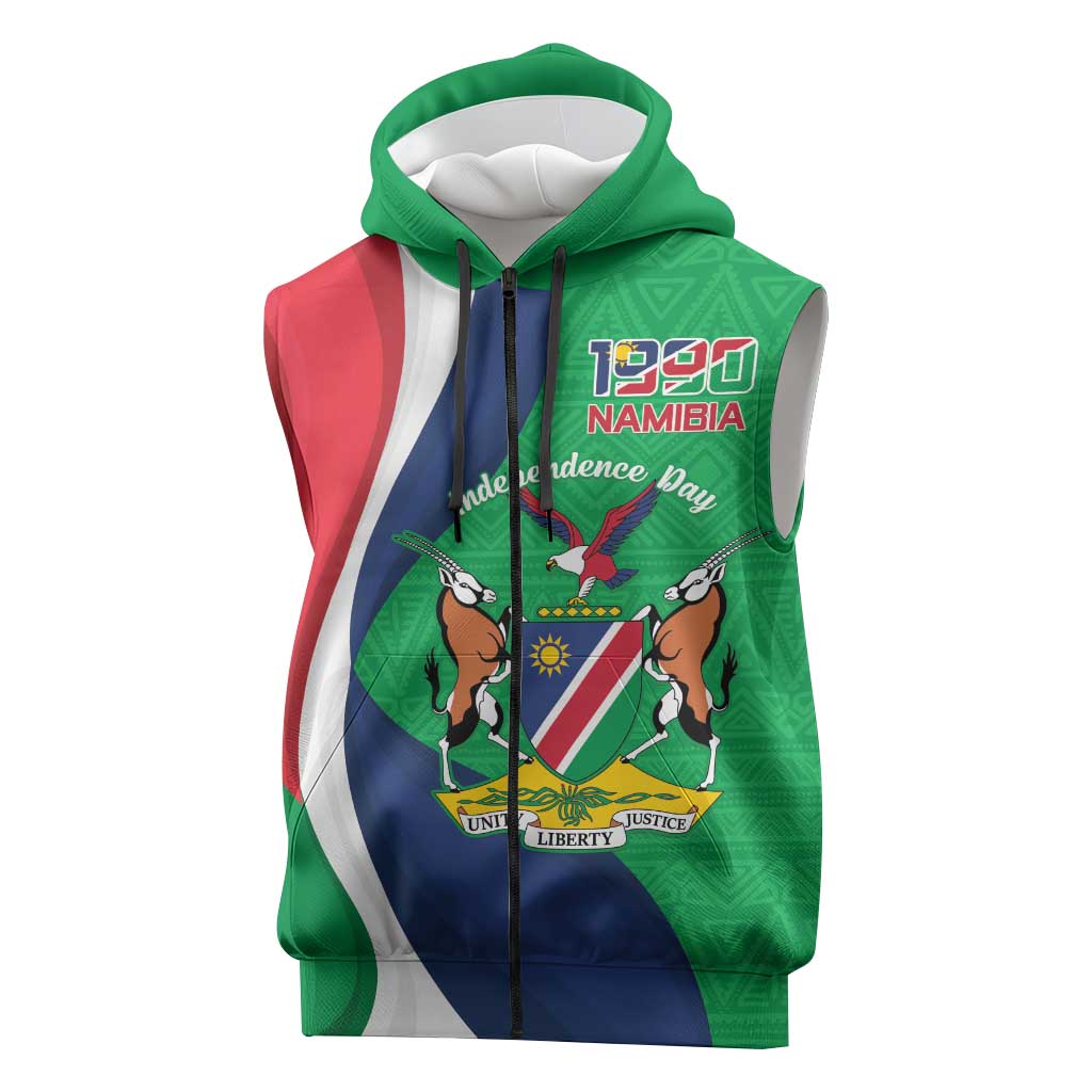 Personalized Happy Benin National Day Sleeveless Zip Hoodie Fraternite Justice Travail LT15 main image 1