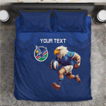 Namibia Rugby Custom Bedding Set Eagle Mascot - Sporty Style