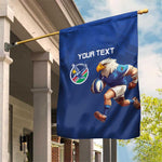 Namibia Rugby Custom Garden Flag Eagle Mascot - Sporty Style