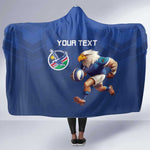 Namibia Rugby Custom Hooded Blanket Eagle Mascot - Sporty Style