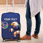 Namibia Rugby Custom Luggage Cover Eagle Mascot - Sporty Style
