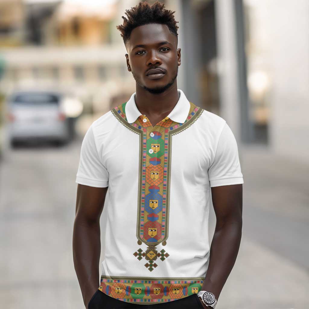 Ethiopia Saba Kemis Habesha Style Polo Shirt
