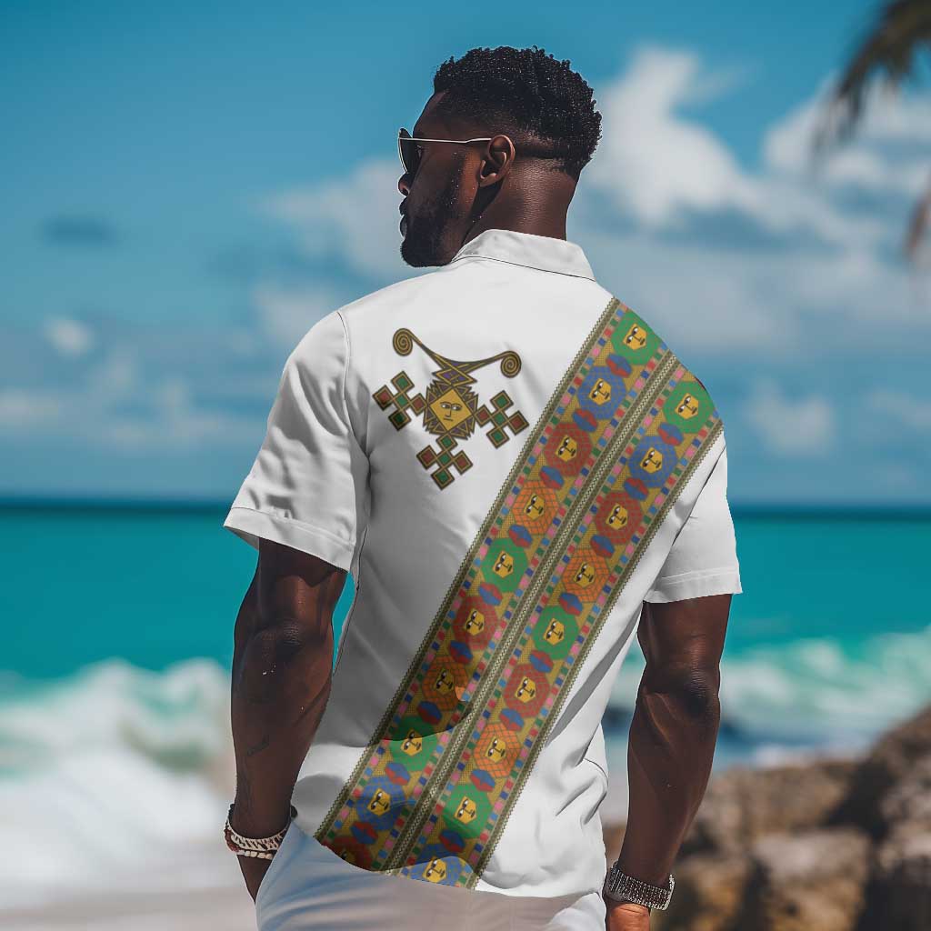 Ethiopia Saba Kemis Sash Style Hawaiian Shirt