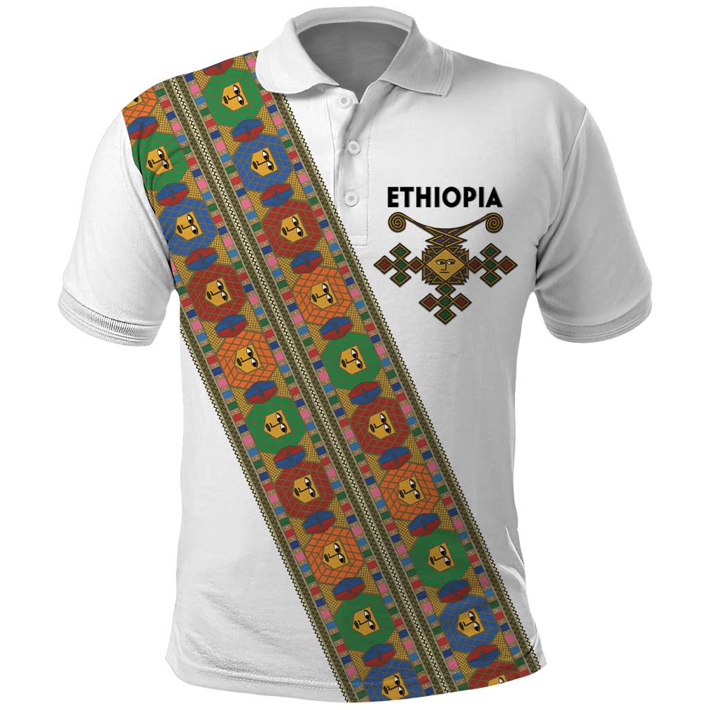 Ethiopia Saba Kemis Sash Style Polo Shirt