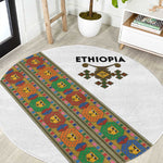 Ethiopia Saba Kemis Sash Style Round Carpet