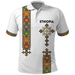 Ethiopia Saba Kemis Polo Shirt Lion Of Judah