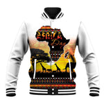 Africa Day Baseball Jacket Safari With Map - African Pattern