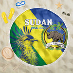 Personalized Sudan Beach Blanket Coat Of Arms 1956-1970