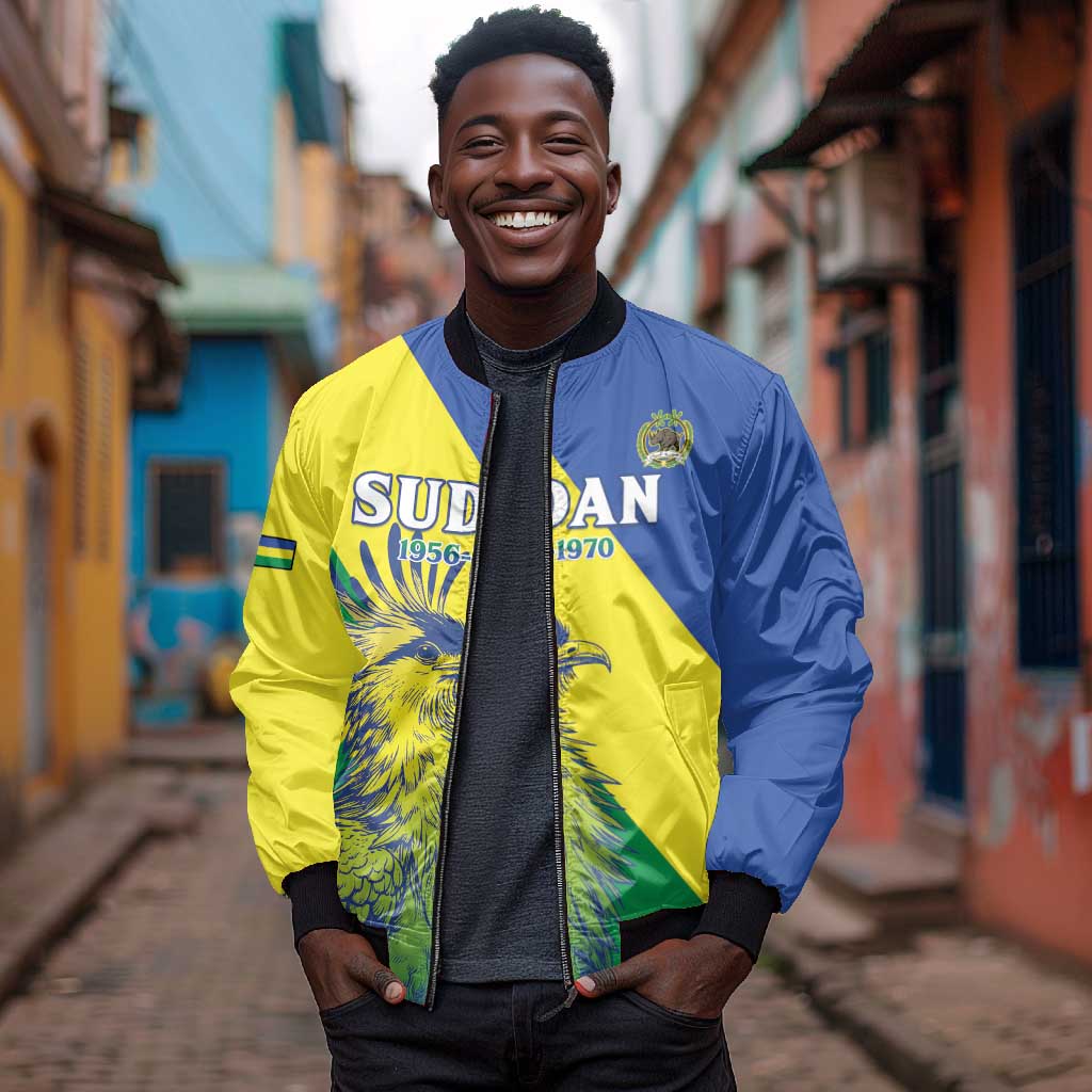Personalized Sudan Bomber Jacket Coat Of Arms 1956-1970