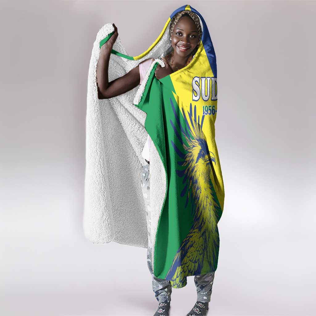Personalized Sudan Hooded Blanket Coat Of Arms 1956-1970