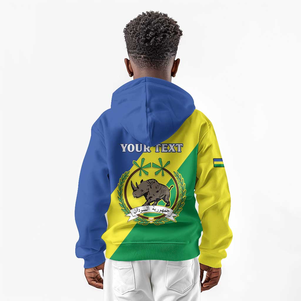 Personalized Sudan Kid Hoodie Coat Of Arms 1956-1970