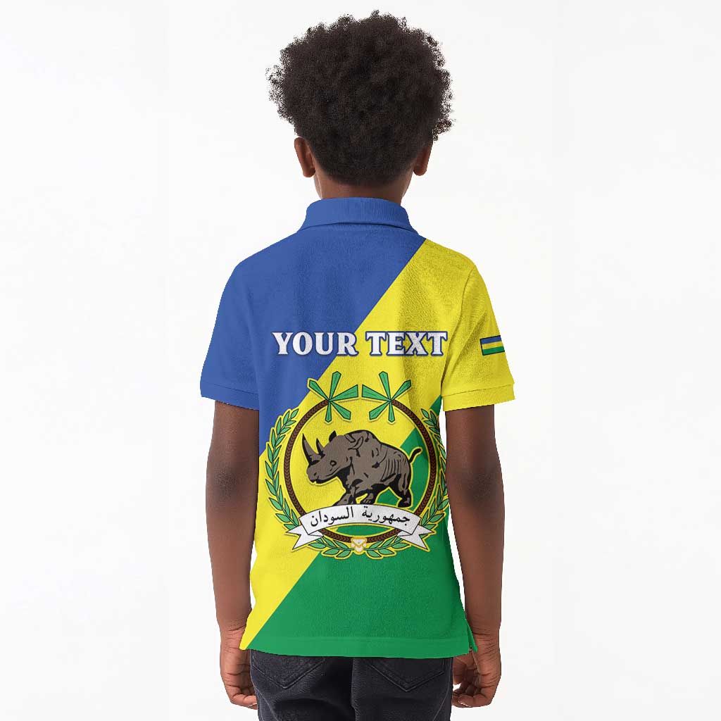 Personalized Sudan Kid Polo Shirt Coat Of Arms 1956-1970