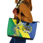 Personalized Sudan Leather Tote Bag Coat Of Arms 1956-1970
